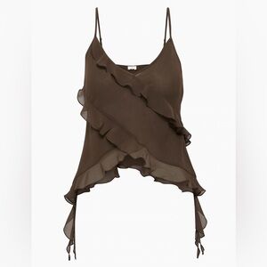 🚫SOLD🚫 ARITZIA Wilfred Eminence Top in Rich Mocha Brown